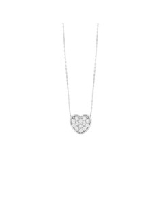 Collana donna Bliss 20104387 oro bianco 18kt dream a cuore