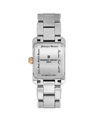 Orologio Frederique Constant donna FC200MC12B Classic Carree argento Clous de Paris
