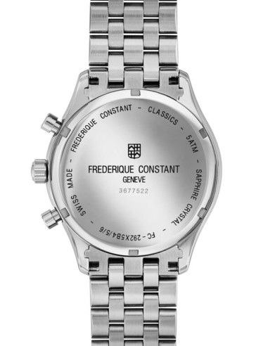 Orologio Frederique Constant uomo FC-292MG5B6B Classic quartz Chronograph acciaio