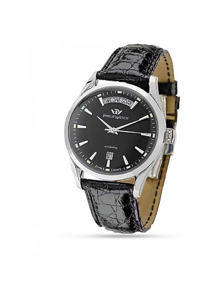 Orologio uomo Philip Watch R8221680007 Sunray nero pelle