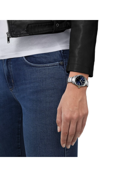 Orologio Tissot donna T1502101104100 PR100 acciaio e blu 