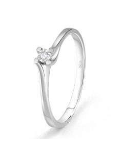 Anello Bliss donna 20069892 Rugiada oro bianco diamante