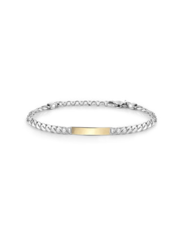 Bracciale uomo Bliss 20102593 Aviator argento oro