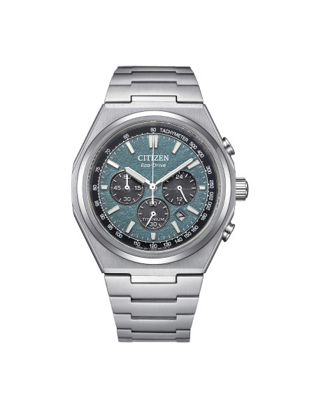 Orologio Citizen uomo Zenshin Crono Super Titanio CA4610-85X verde Orologio Citizen uomo Zenshin Crono Super Titanio CA4610-85X verde