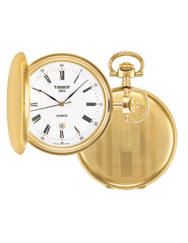 Orologio Tissot da tasca T83455313 savonnette gold quarzo svizzero