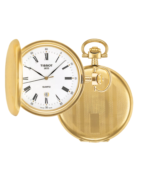 Orologio Tissot da tasca T83455313 savonnette gold quarzo svizzero Orologio Tissot da tasca T83455313 savonnette gold quarzo svizzero
