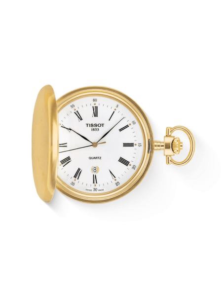 Orologio Tissot da tasca T83455313 savonnette gold quarzo svizzero Orologio Tissot da tasca T83455313 savonnette gold quarzo svizzero