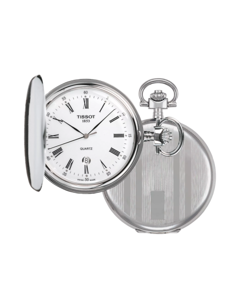 Orologio Tissot da tasca T83655313 quarzo svizzero savonnette Orologio Tissot da tasca T83655313 quarzo svizzero savonnette