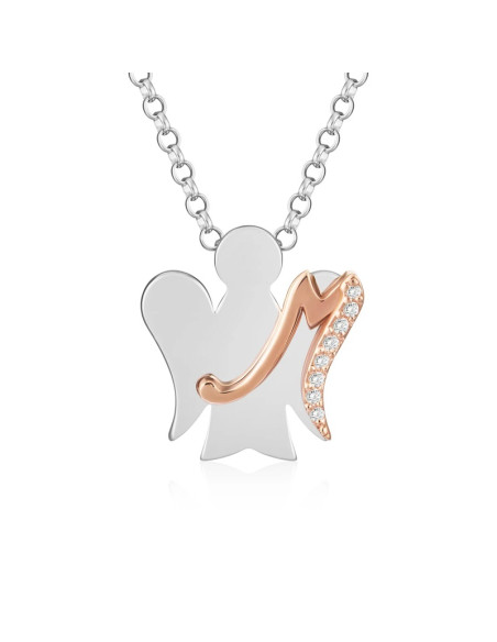 Collana Roberto Giannotti donna GIA500M argento angelo lettera