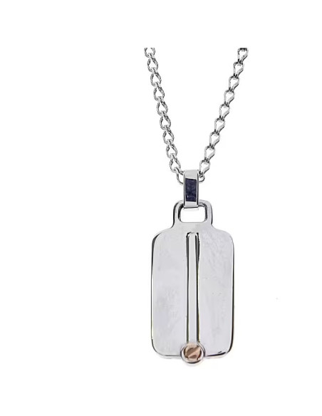 Collana Bliss uomo 20087842 Bullone argento