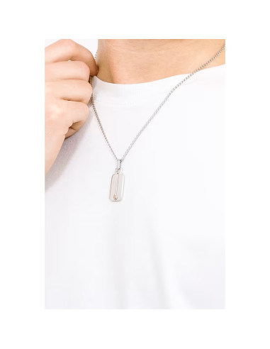 Collana Bliss uomo 20087842 Bullone argento