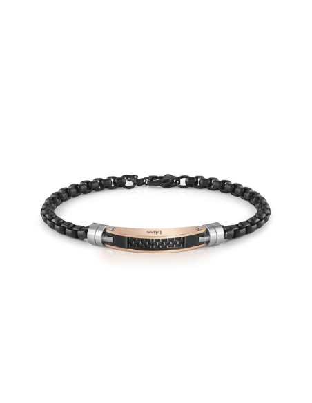 Bracciale Bliss uomo 20096380 acciaio nero