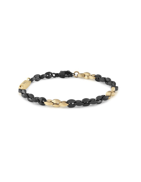 Bracciale Bliss uomo 20096442 acciaio nero