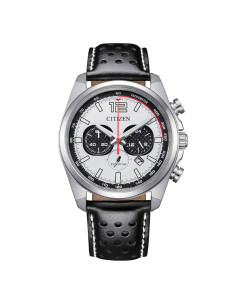 Orologio Citizen uomo OF Racing Crono CA4640 09A nero pelle