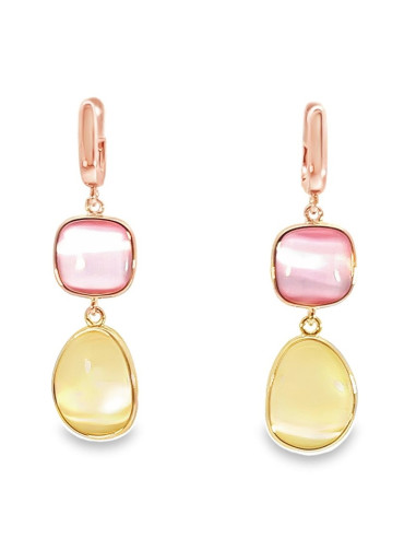 Orecchini Madì 3900500 rosa gialli argento