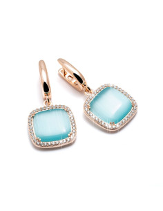 Orecchini Madì 3907500 celeste argento zirconi