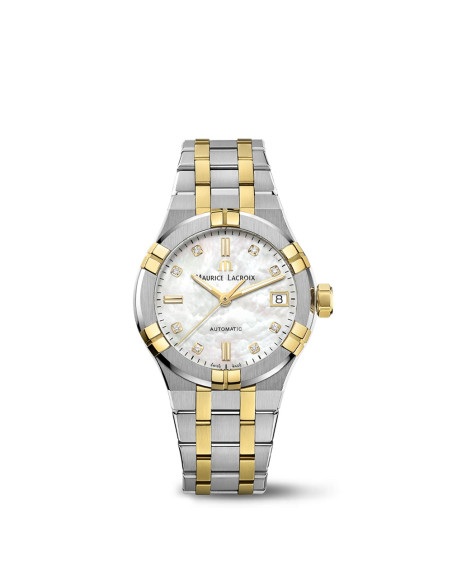 Orologio Maurice Lacroix donna AI6006-PVY13-170-2 argentato dorato Orologio Maurice Lacroix donna AI6006-PVY13-170-2 argentato dorato