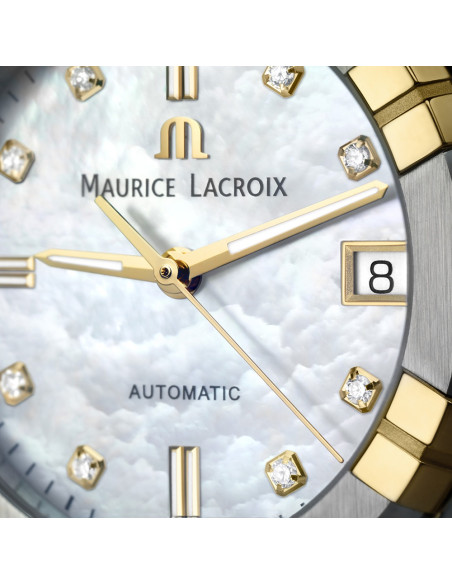 Orologio Maurice Lacroix donna AI6006-PVY13-170-2 argentato dorato Orologio Maurice Lacroix donna AI6006-PVY13-170-2 argentato dorato
