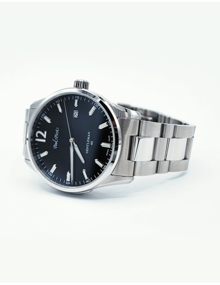 Orologio Paul Picot uomo 4404S BN Gentleman 40mm nero Orologio Paul Picot uomo 4404S BN Gentleman 40mm nero