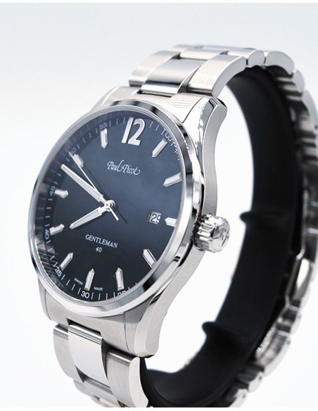 Orologio Paul Picot uomo 4404S BN Gentleman 40mm nero Orologio Paul Picot uomo 4404S BN Gentleman 40mm nero