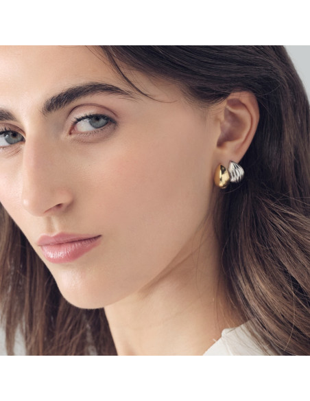 Orecchini Unoaerre donna 564923 argentato goccia