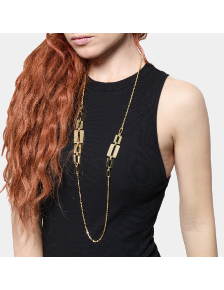 Collana Unoaerre donna 572398 dorata semirigida