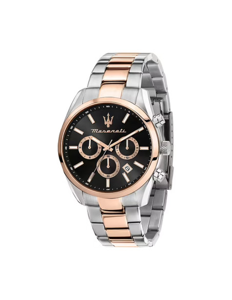 Orologio Maserati uomo Attrazione R8853151002 argento oro rosa
