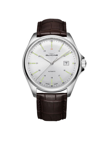 Orologio Glycine uomo Combat Classic  GL0110 marrone tempo e data