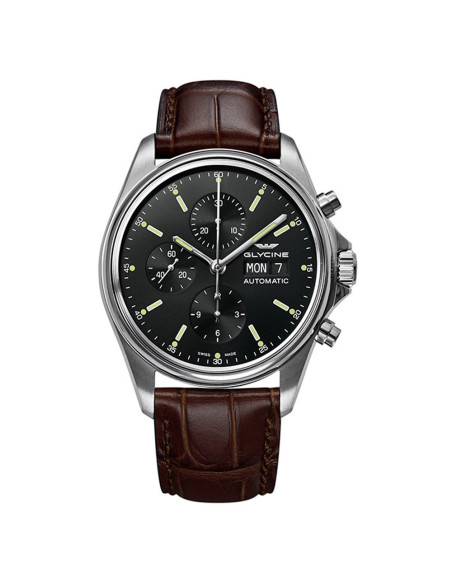 Orologio Glycine uomo Combat Classic Chrono GL0118 marrone
