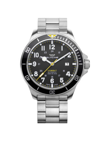 Orologio Glycine uomo Combat Sub GL0255 argentato