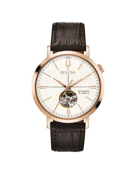 Orologio Bulova uomo Aerojet 97A136 marrone automatico