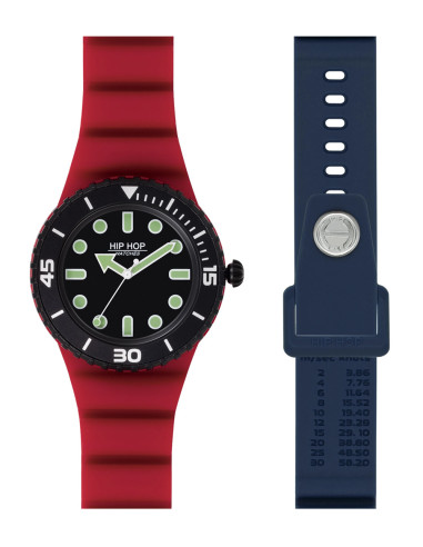 Orologio Hip Hop uomo Master HWU1235 rosso