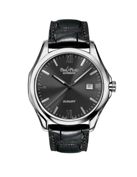 Orologio Paul Picot uomo 9253SG Elegant 42mm nero Orologio Paul Picot uomo 9253SG Elegant 42mm nero
