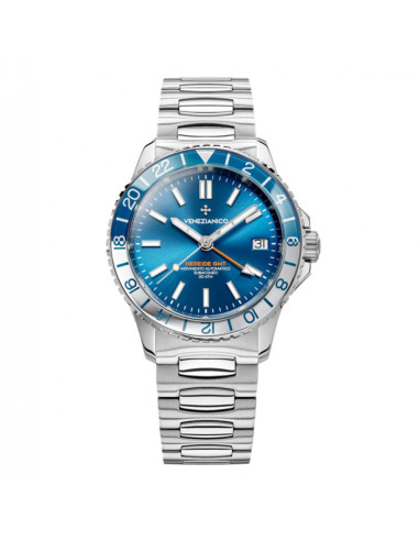 Orologio Venezianico uomo 3521502C Nereide GMT automatico blu