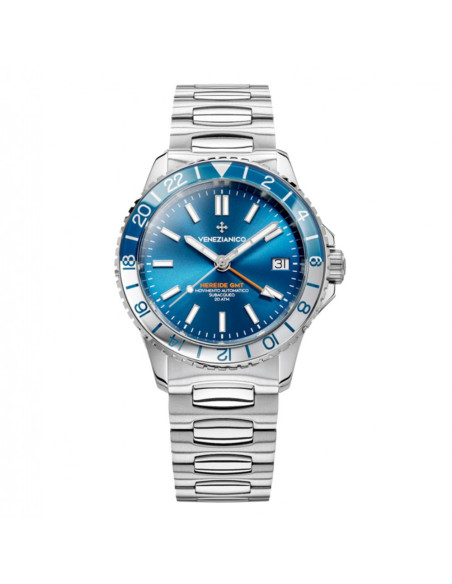 Orologio Venezianico uomo 3521502C Nereide GMT automatico blu