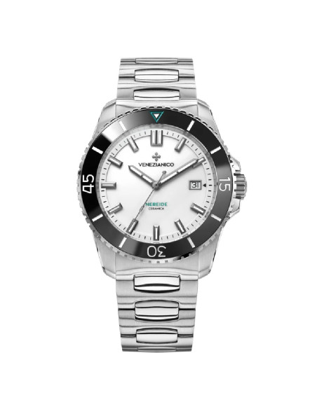 Orologio Venezianico uomo 4521531C Nereide Ceramica automatico bianco
