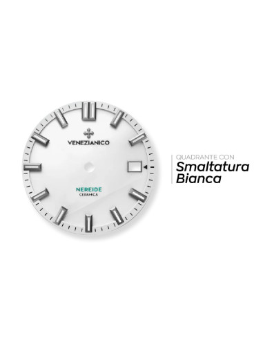 Orologio Venezianico uomo 4521531C Nereide Ceramica automatico bianco