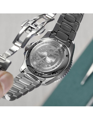 Orologio Venezianico uomo 4521531C Nereide Ceramica automatico bianco