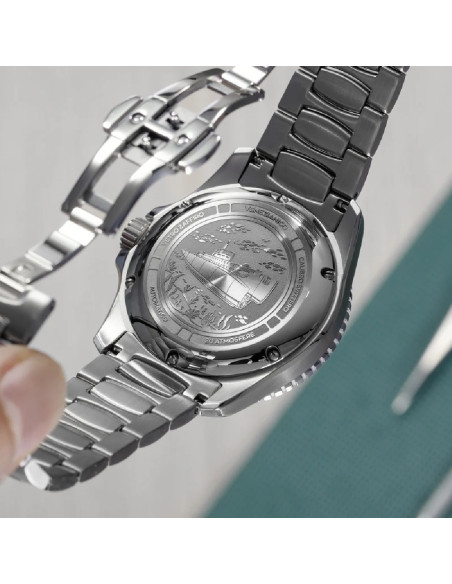 Orologio Venezianico uomo 4521531C Nereide Ceramica automatico bianco