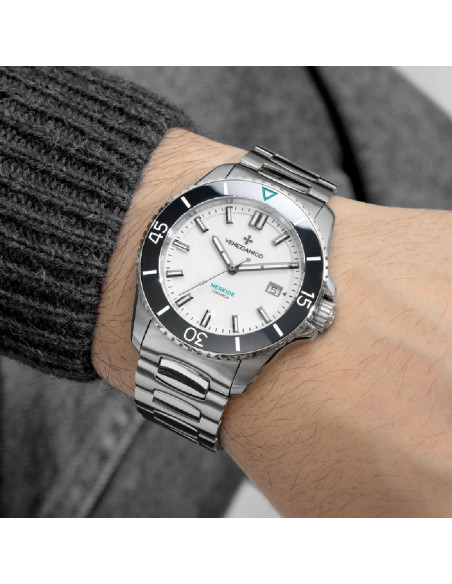 Orologio Venezianico uomo 4521531C Nereide Ceramica automatico bianco