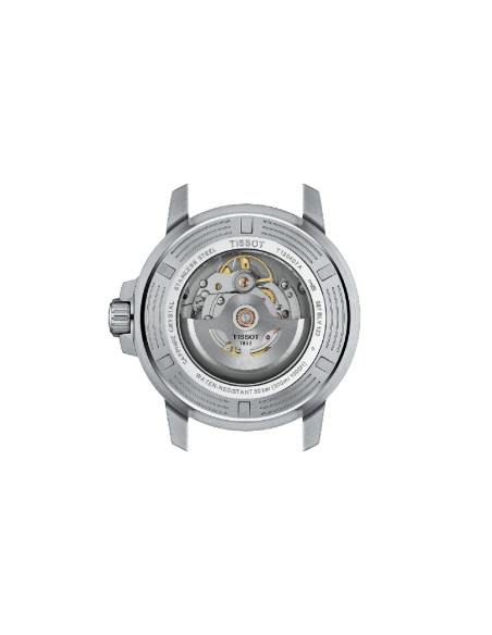 Orologio Tissot uomo T1204071109101 Seastar 1000 automatico verde rotondo