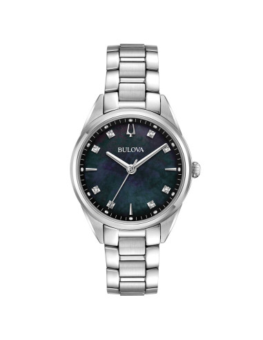 Orologio Bulova donna 96P198 Sutton Lady Diamonds quarzo nero
