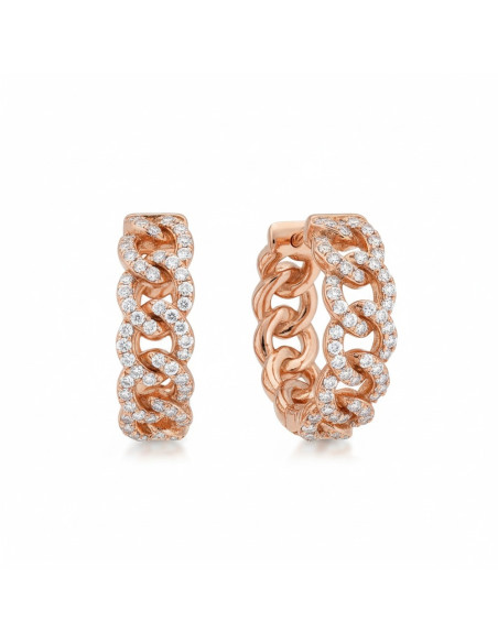 Orecchini Nardelli donna CL490VS Groumette oro rosa diamanti