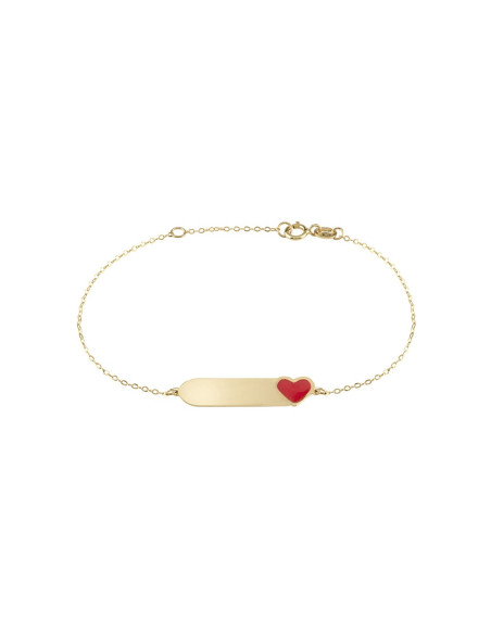 Bracciale Bliss bambina 20109747 My Baby cuore rosso oro giallo