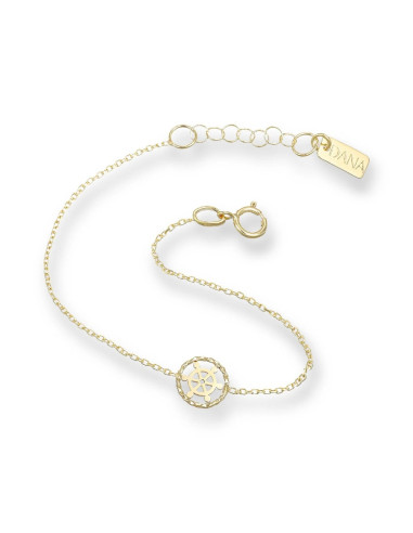 Bracciale Dana bambino BRBBO06OGL13E2 Baby ciondolo timone oro giallo