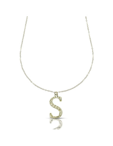 Collana Dana donna CLDSESSOGL42E3 Iniziali pendente lettera S