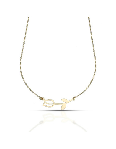 Collana Dana donna CLDBO12OGL40E3 Bloom fiore tulipano oro giallo