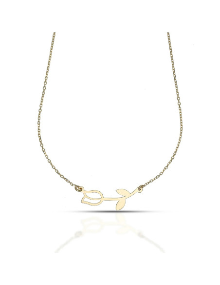 Collana Dana donna CLDBO12OGL40E3 Bloom fiore tulipano oro giallo