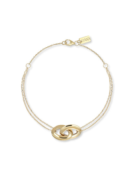 Bracciale Dana donna BRDOI07OGL19R2 Ovalya catena cerchi oro giallo  