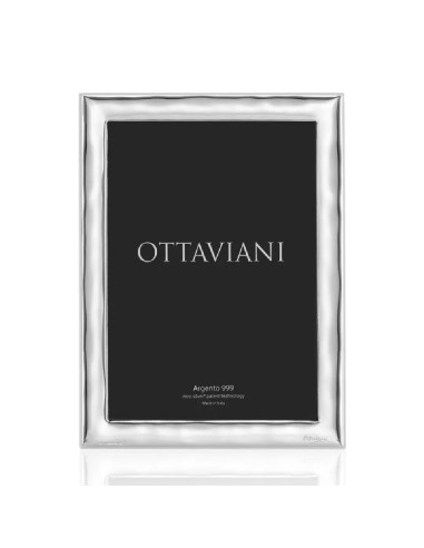 Cornice Ottaviani 1X01A Vibrazioni rettangolare argento 999